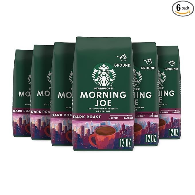 Starbucks Morning Joe Gold Coast Dark Roast Ground Coffee, 12 Ounce