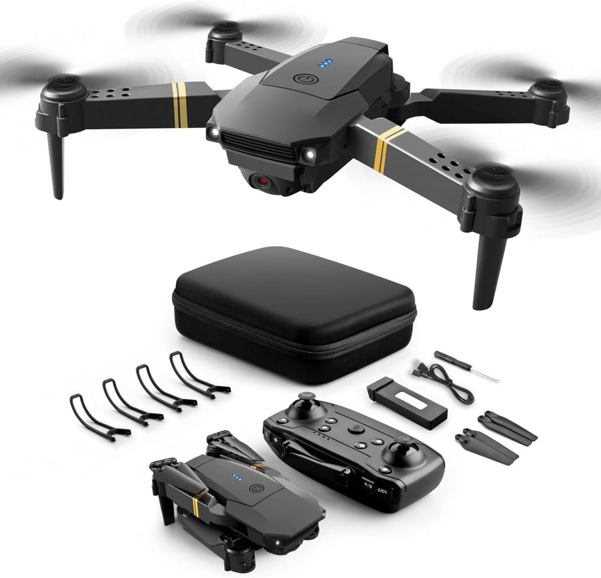 Lovskoo High-Definition Kids' FPV Drone with Remote Control Altitude Hold and Headless Mode