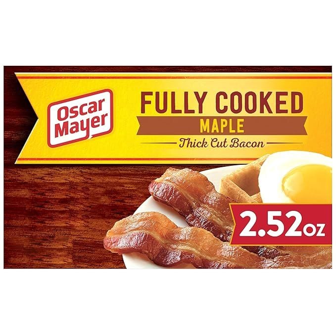 Oscar Mayer Delicious Fully Cooked Maple Thick Cut Bacon (2.52 oz Package)