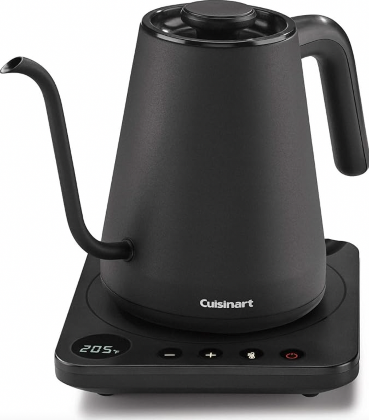Cuisinart GK-1 Digital Goose Neck Kettle, 1L, 1200-Watt Allows for Quick Heat Up, Stainless Steel,Black