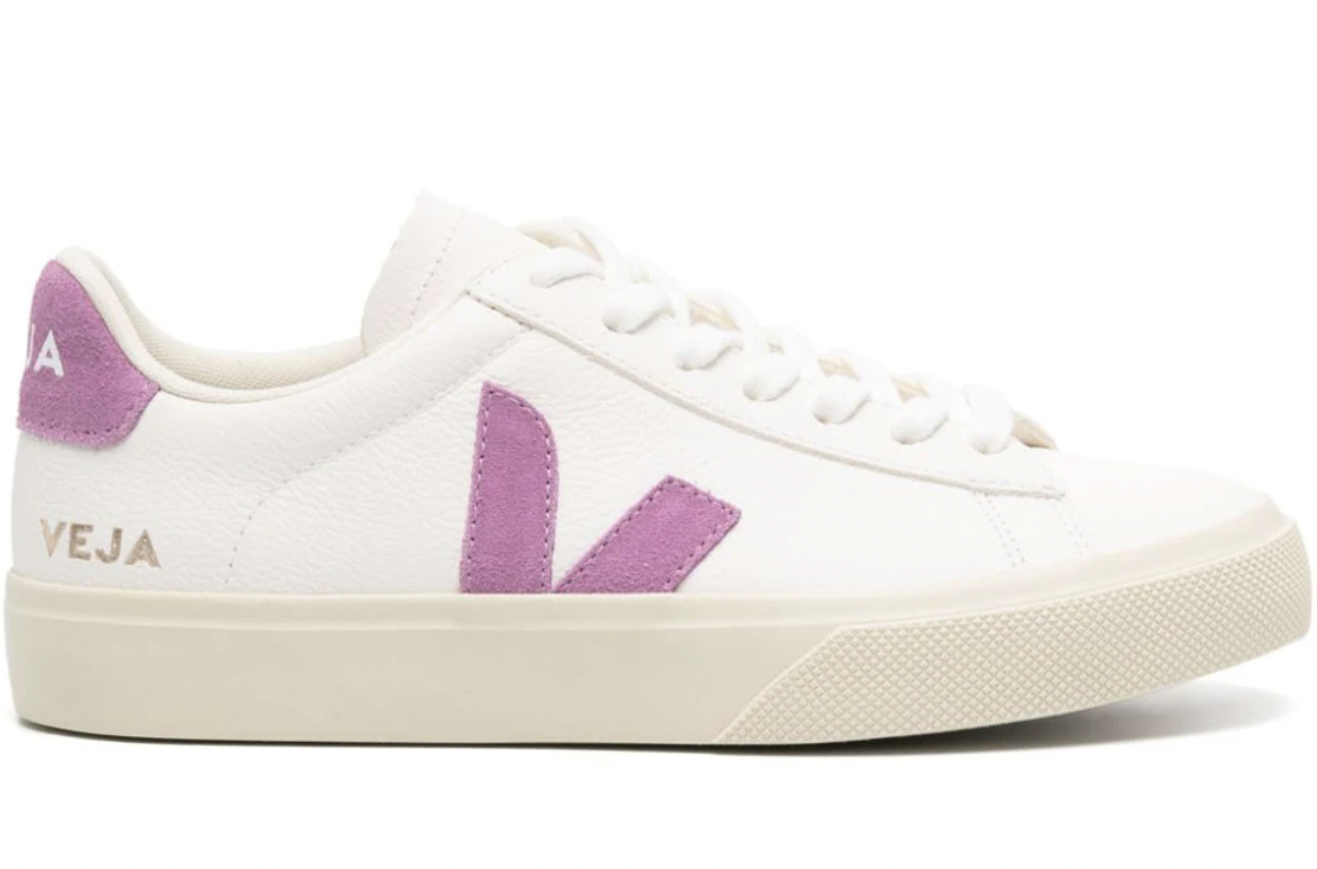 VEJA Campo Leather Sneaker In Extra-whitemulberry