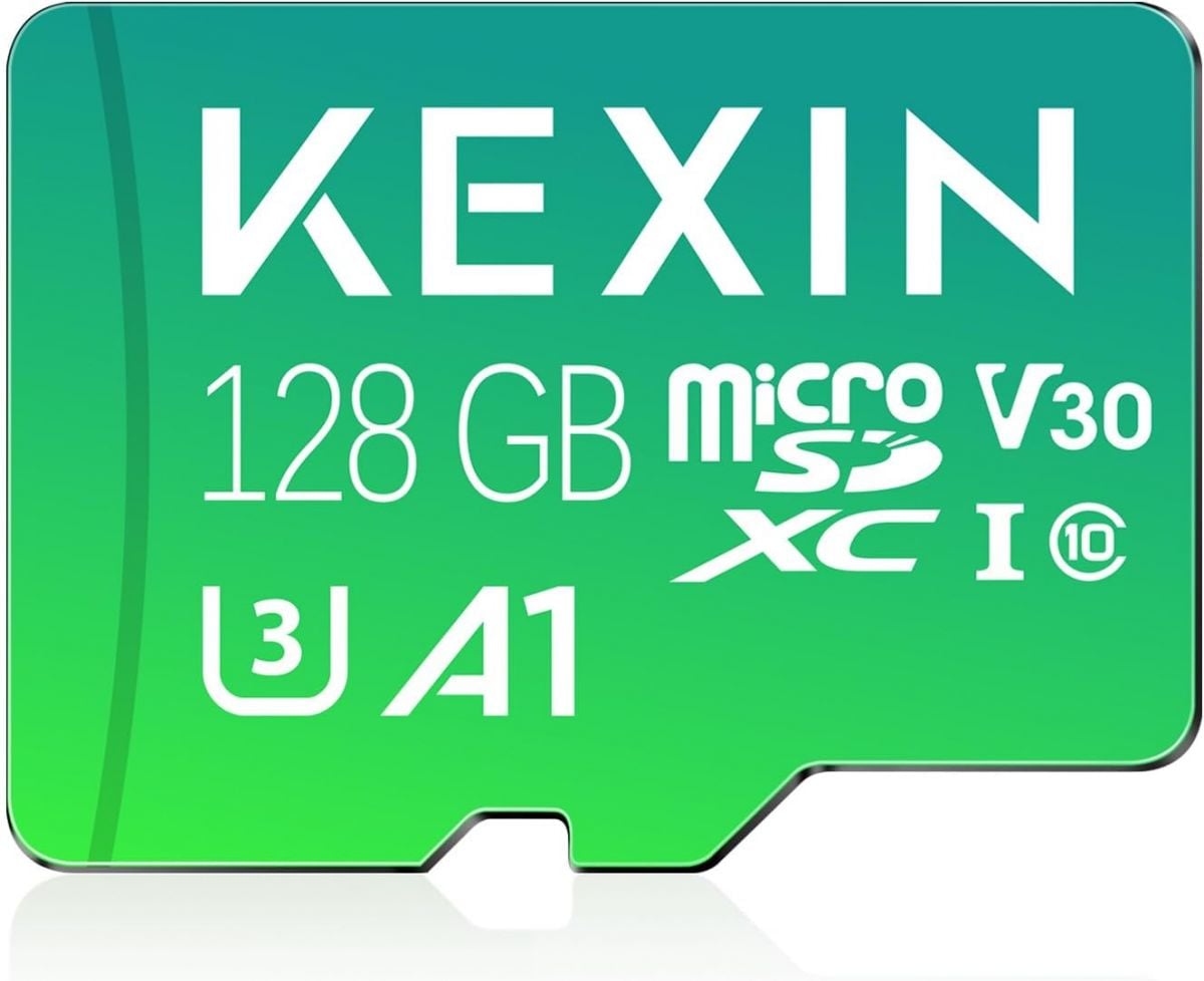 KEXIN 128GB High-Speed Micro SD Card - 4K UHD V30 A1 C10 Compatible with Action Cameras Drones and More