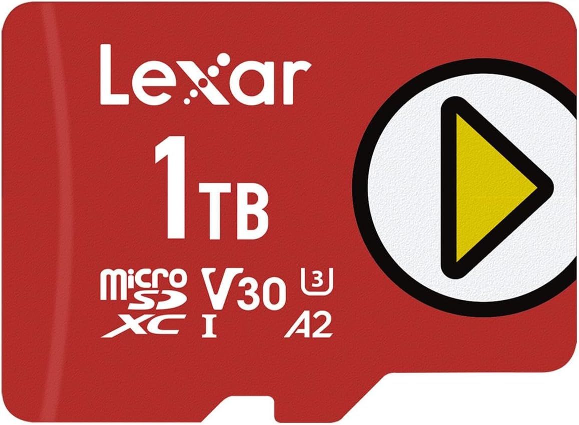 Lexar 1TB PLAY UHS-I MicroSDXC Card for Gaming and Mobile Devices with 160/100 MB/s Speed