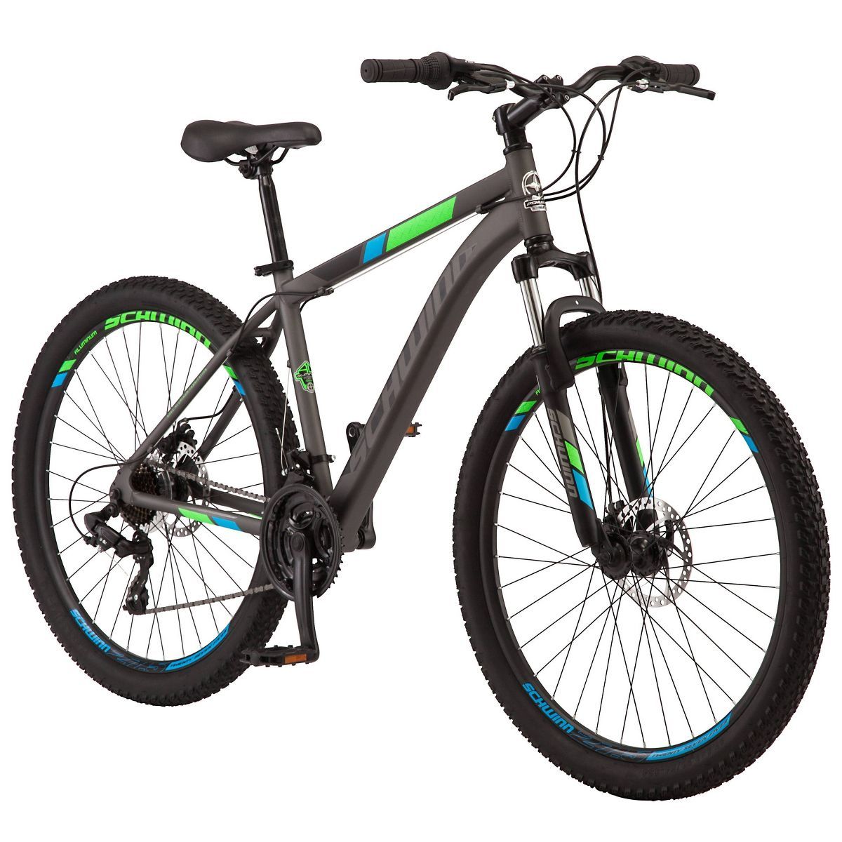 Schwinn 27.5-Inch Mountain Pass Men’s Bike in Matte Gray