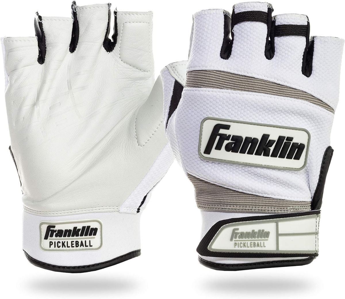 Franklin Sports Pickleball Gloves for Men and Women Right and Left Hand Adult Sizes White