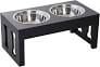 PawHut Dog Wooden Heavy Duty Pet Food Elevated Feeder