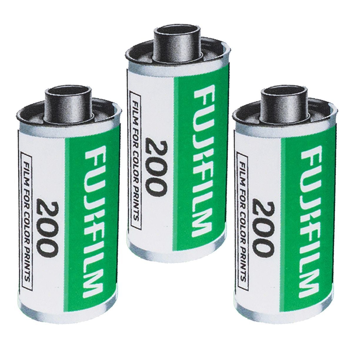 Fujifilm 3 Pack 36-Exposure ISO 200 Color Negative Film for 35mm Cameras