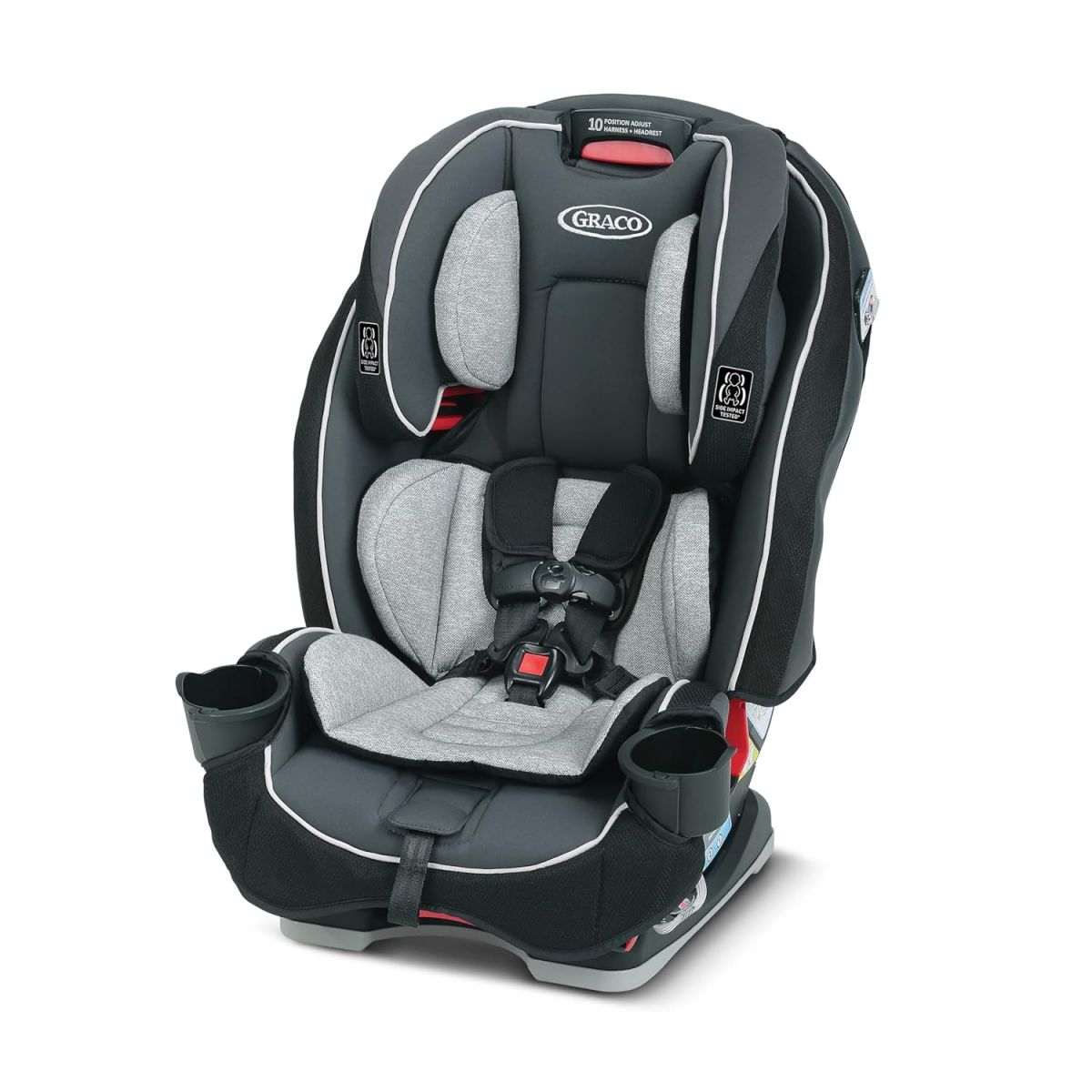 Graco SlimFit 3-in-1 Car Seat with Ultra-Slim Design and Adjustable Headrest for Rear Forward-Facing