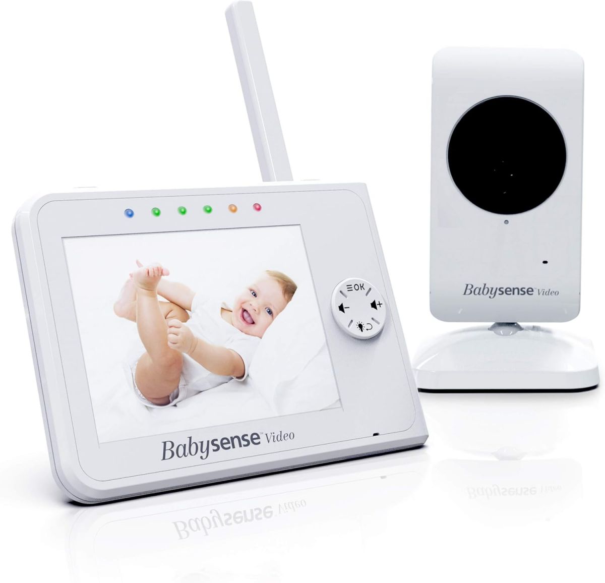 Babysense Smart Baby Monitor with 3.5-Inch Screen Video Camera Two-Way Audio Night Vision and Long Range