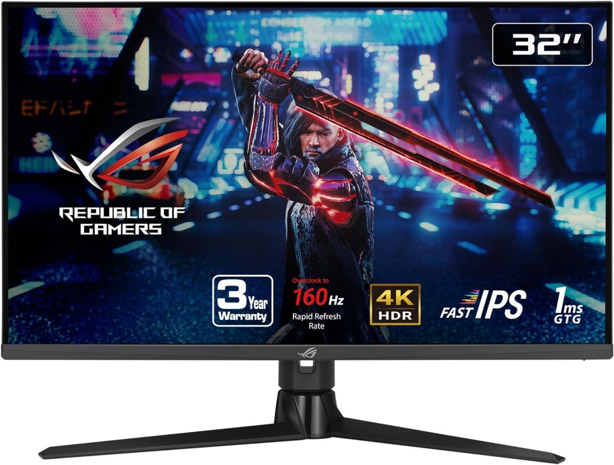 ASUS ROG Strix 32-Inch 4K Gaming Monitor with Fast IPS and High Refresh Rate