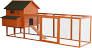 PawHut Large Deluxe Lockable Wooden Coop for Chicken & Rabbit
