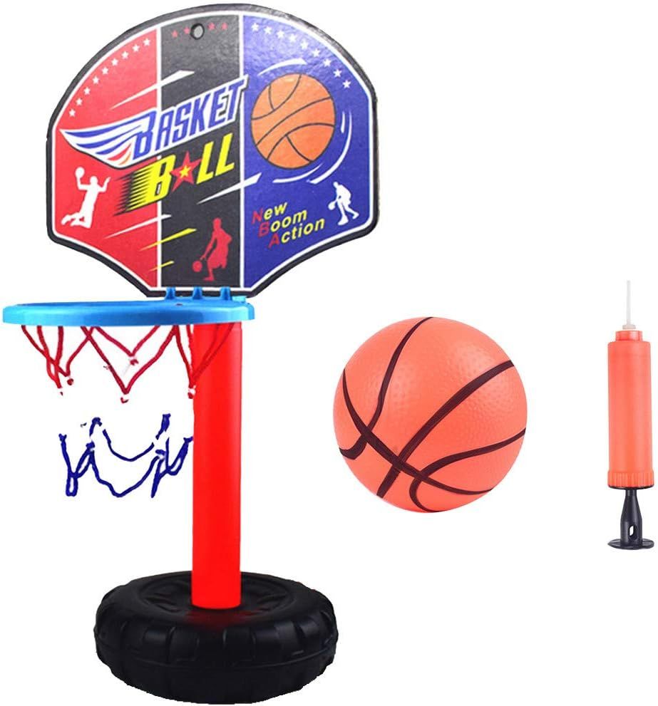 UTTOASFAY Adjustable Kids Basketball Hoop with Stand Indoor Outdoor Sport for Toddlers Ages 1-3