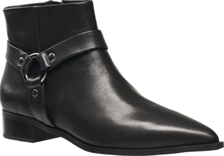 French Connection Women's Lilly Leather Ankle Boot - Black