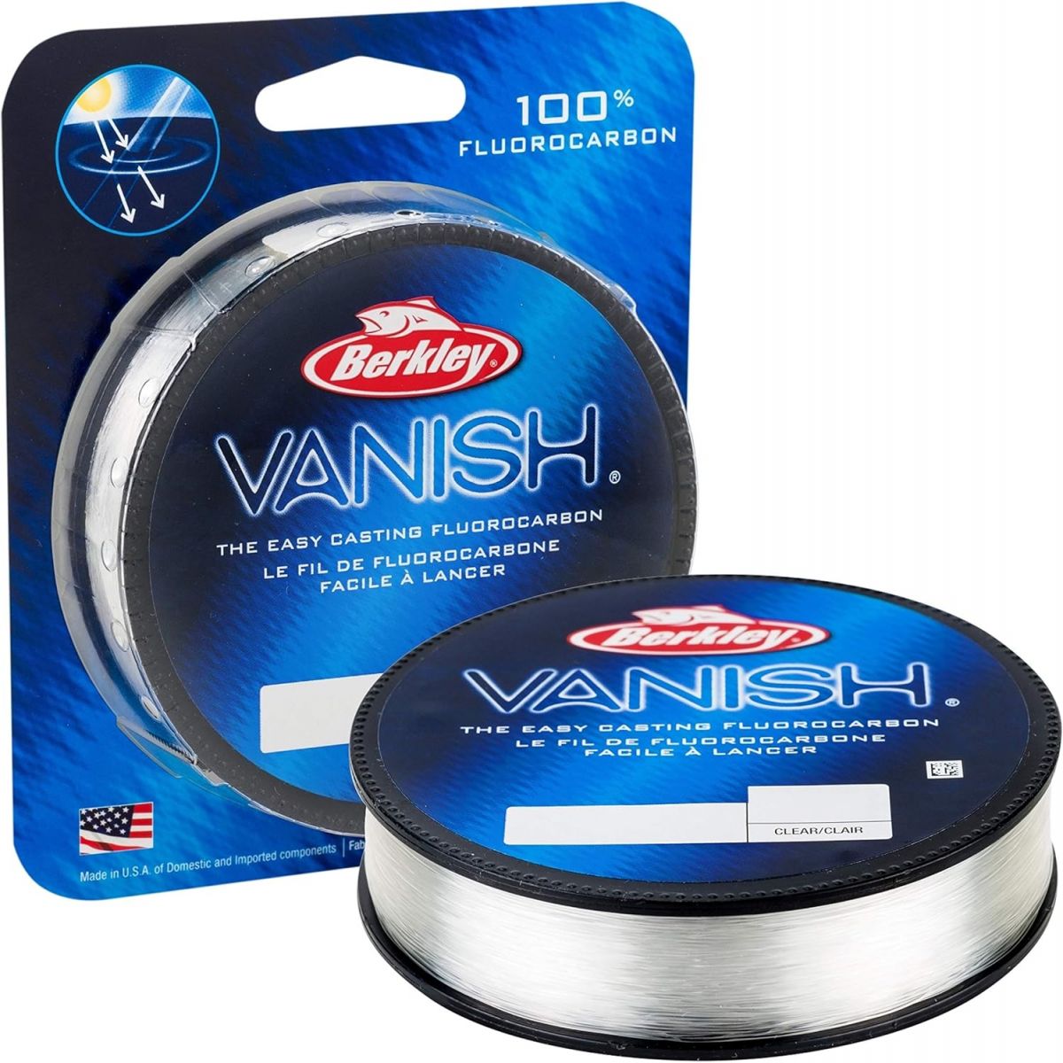 Berkley Vanish Strength Fluorocarbon Fishing Line for Smooth Casting and High Durability in Clear Waters