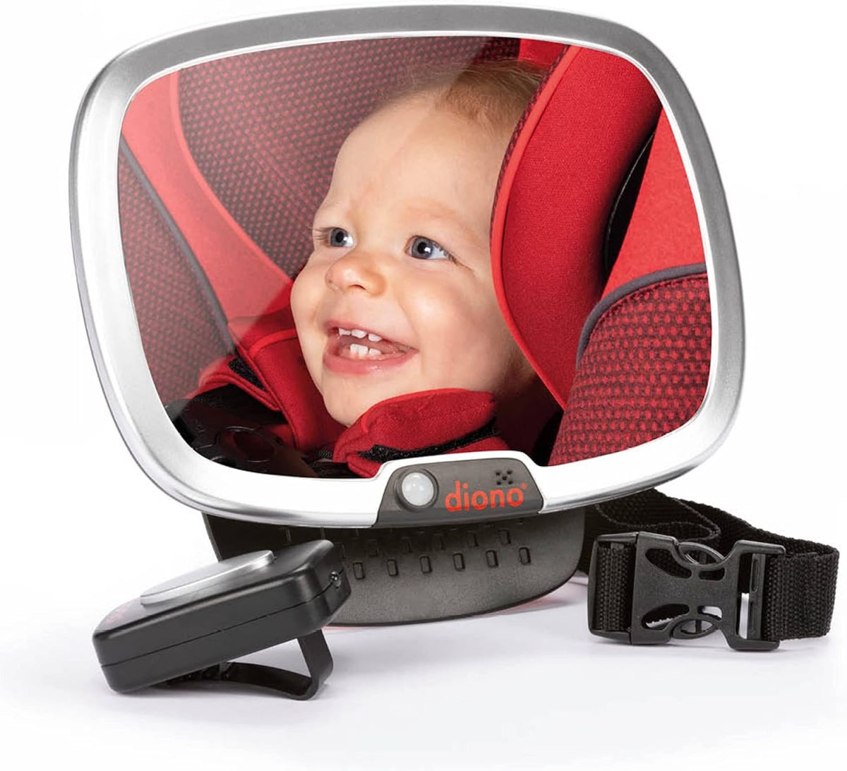 Diono 360 Degree Rear-Facing Infant Car Mirror with LED Night Light and Shatterproof Safety Design