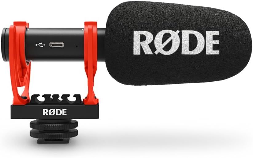 Rode VideoMic GO II Ultra-Light Directional Camera Microphone in Black for High-Quality Sound Recording