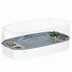 PawHut Turtle Tank Kit with Basking Platform, Filter Layer Design
