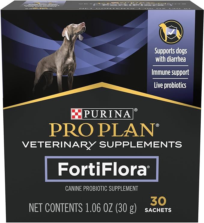 Purina Pro Plan Veterinary Supplements FortiFlora Dog Probiotic Supplement, 30 Ct. Box