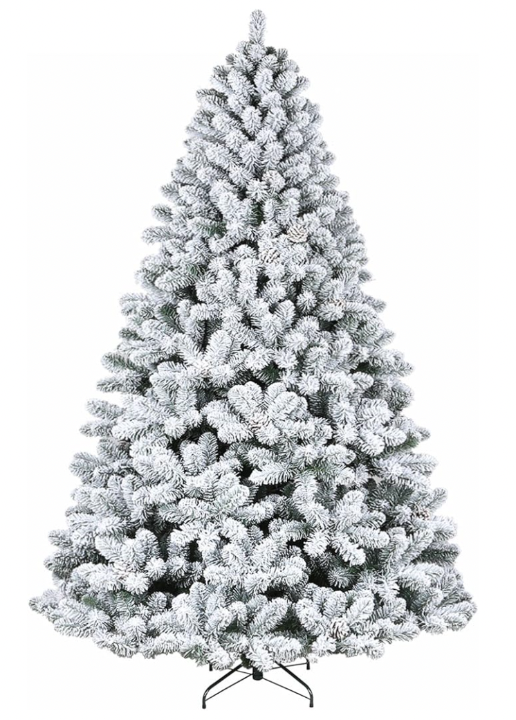 Hykolity Snow Flocked Artificial Christmas Tree