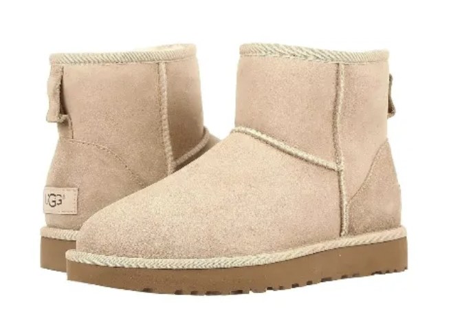 Womens Shoes UGG CLASSIC MINI II Sheepskin Ankle Boots 1016222 SAND
