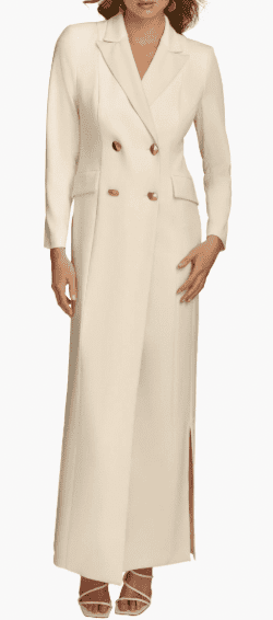 Donna Karan Double Breasted Long Sleeve Dress