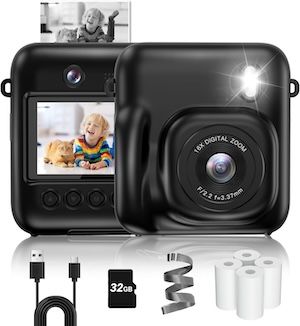Fulealfly Kids' Instant Print Selfie Camera Perfect Christmas Gift