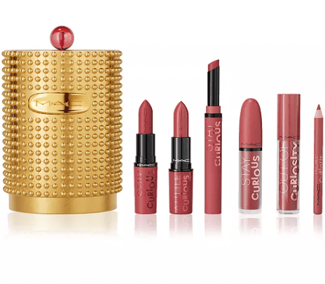 MAC Stay Curious Party Crew Lip Color Holiday Set 7pc