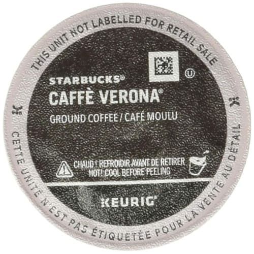 Starbucks Caffe Verona Ground Coffee, K-Cup for Keurig Brewers, 24 Count (Pack of 4)