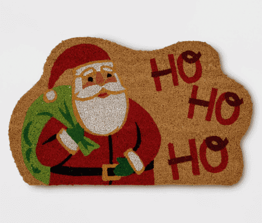 Wondershop Outdoor Christmas Santa 'Ho Ho Ho' Coir Novelty Rug