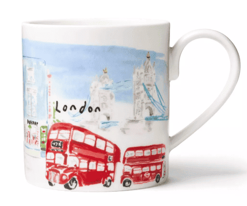 M&S 12oz London Bus Ceramic Christmas Mug