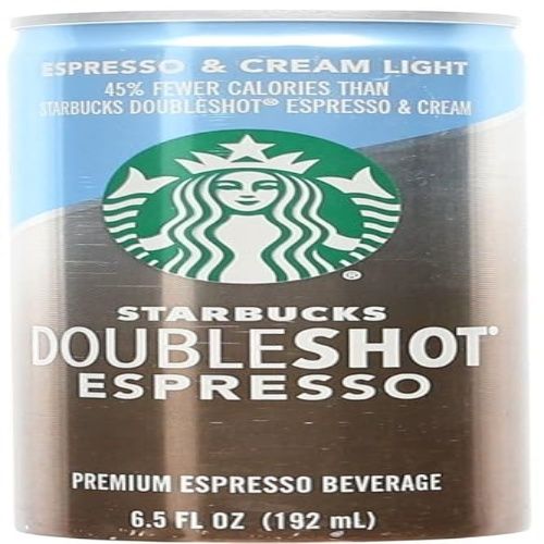 Starbucks Doubleshot, Espresso & Cream Light, Premium Espresso Beverage, 6.5 oz