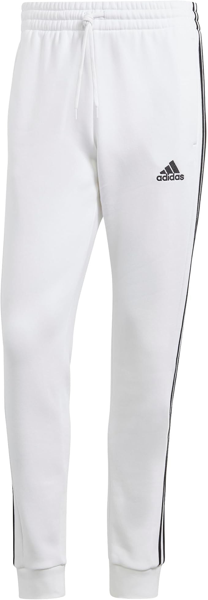 Adidas Men's Tall Essentials Fleece Pants with Tapered Cuffs and 3-Stripes Design