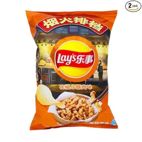 Lay's Peppercorn Potato Chips, Crispy Tender Flavor 70g