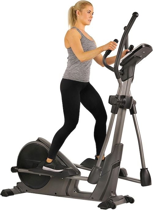Sunny Health & Fitness 16-Resistance Elliptical Cross Trainer with 24 Workouts and SunnyFit App Integration