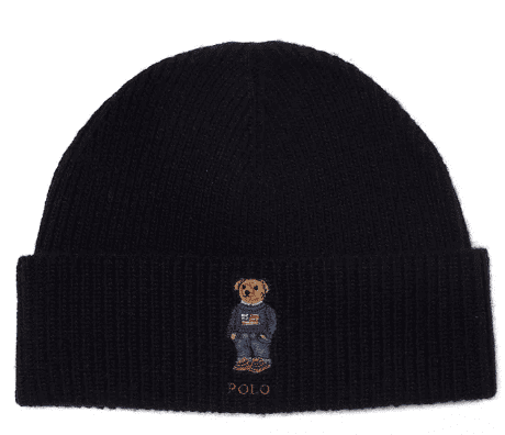 Polo Ralph Lauren Men's Solid Flag Bear Beanie