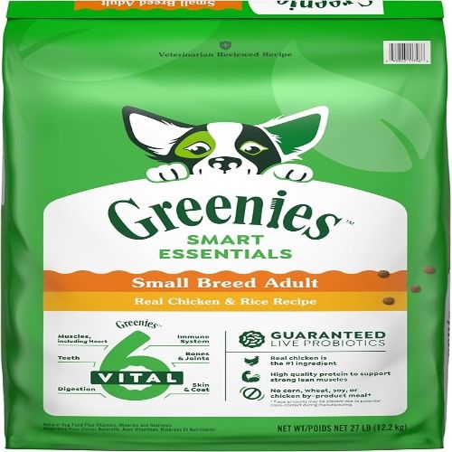 Greenies Smart Essentials High Protein Real Chicken and Rice Recipe Dry Dog Food, 27 lb
