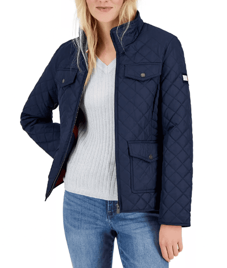 Tommy Hilfiger Women's Quilted Zip-Up Jacket