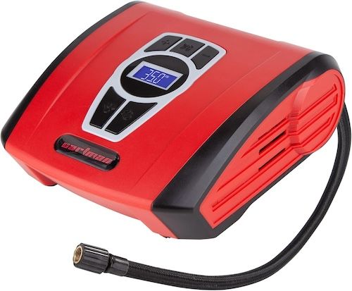 Cartman Portable Tire Inflator Air Compressor with Digital Gauge LED Light for Car
