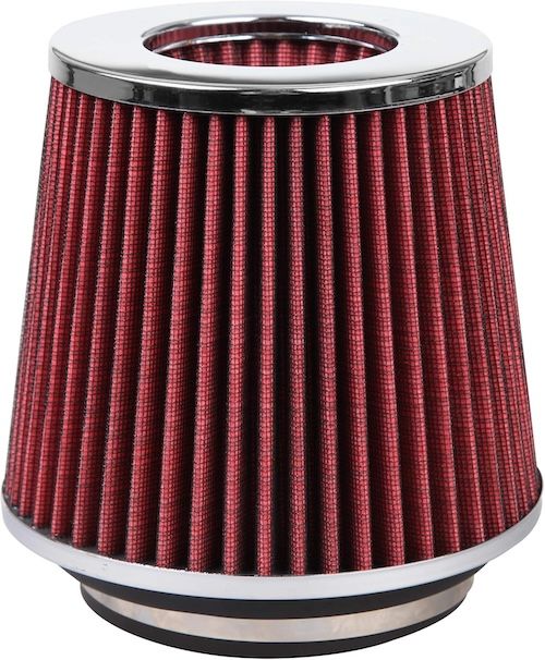 Cartman Red Clamp-On Engine Air Filter for 3 to 4 Inch Intake Tube