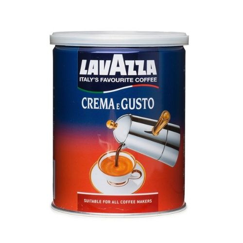 Lavazza Crema e Gusto Ground Coffee in Tin, Italy’s Favorite Coffee, Suitable for All Coffee Makers