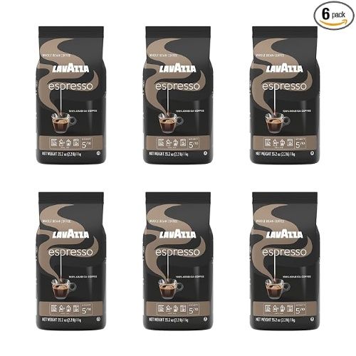 Lavazza Espresso Whole Bean Coffee Blend, Medium Roast, 2.2 lb