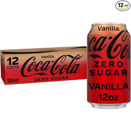 Coca-Cola Zero Sugar Vanilla Soda, 12 fl oz, 12 Pack Cans
