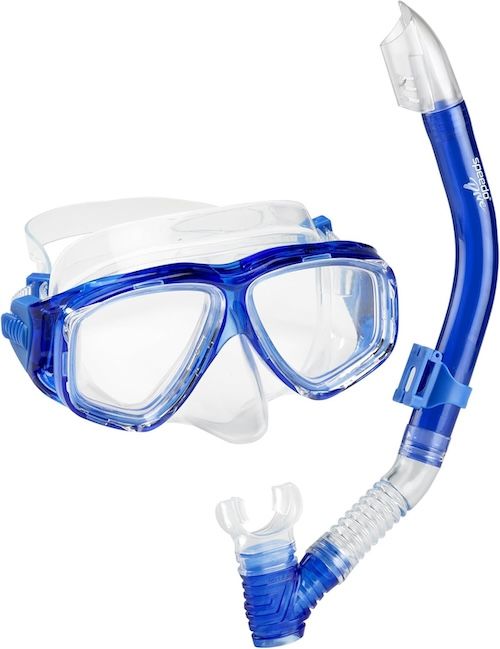 Speedo Adventure Series Anti-Fog Snorkel Mask for Adults with Nose Protection