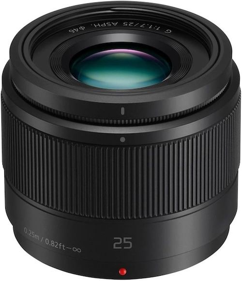 Panasonic LUMIX 25mm F1.7 ASPH Lens for Micro Four Thirds Mirrorless Cameras Black H-H025K