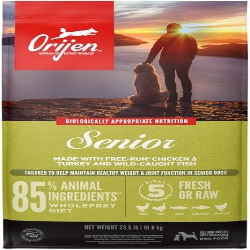 Orijen Senior Dry Dog Food, Grain Free, Fresh or Raw Ingredients, 23.5 lb