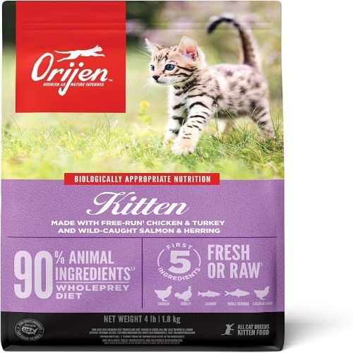 Orijen Dry Kitten Food, Grain Free with Whole Prey Ingredients, 4 lb