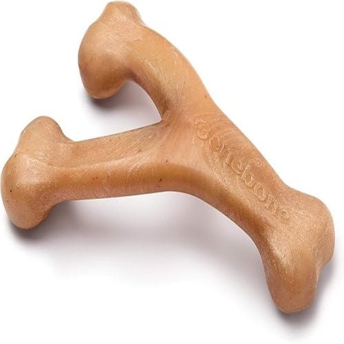 Benebone Wishbone Durable Dog Chew Toy for Aggressive Chewers, Real Chicken, Giant
