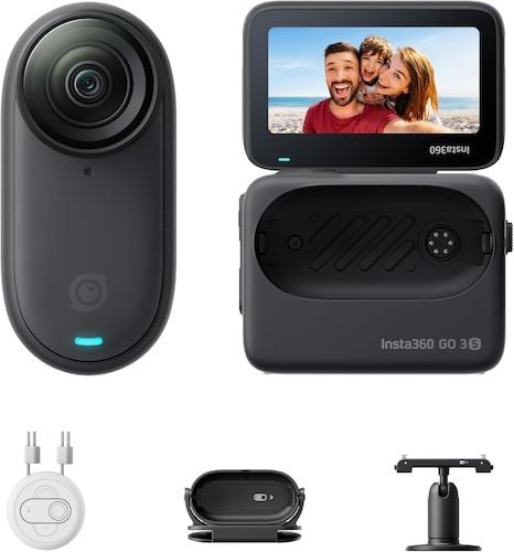 Insta360 GO 3S 128 GB Black 4K Tiny Portable Vlogging Camera