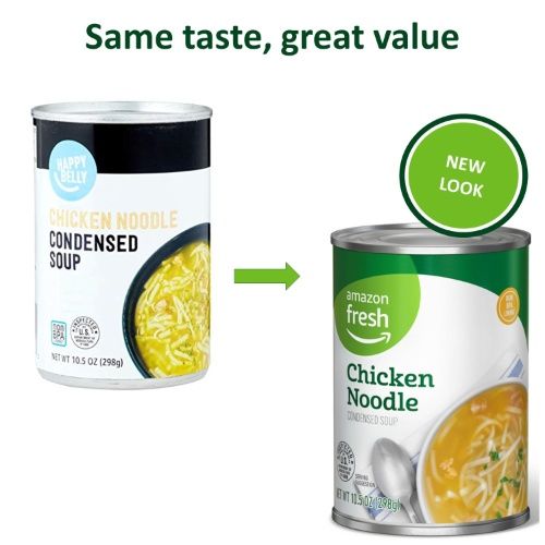 Happy Belly Chicken Noodle, Condensed Soup, Packaging May Vary, 10.5 oz