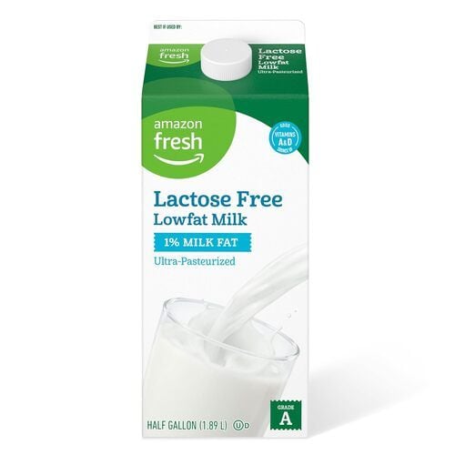 Amazon Fresh Lactose Free 1% Lowfat Milk, Ultra Pasteurized, 64 oz